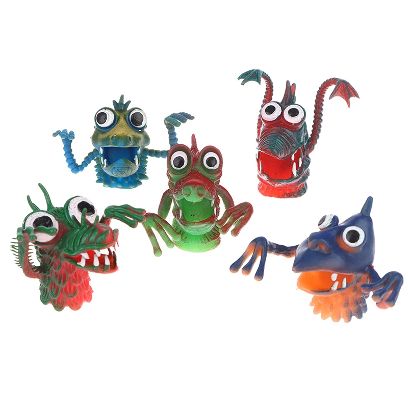 Heiß verkaufen PVC Monster Finger Puppen Kinder lustige Monster Spielzeug Party begünstigt Puppen Spielzeug