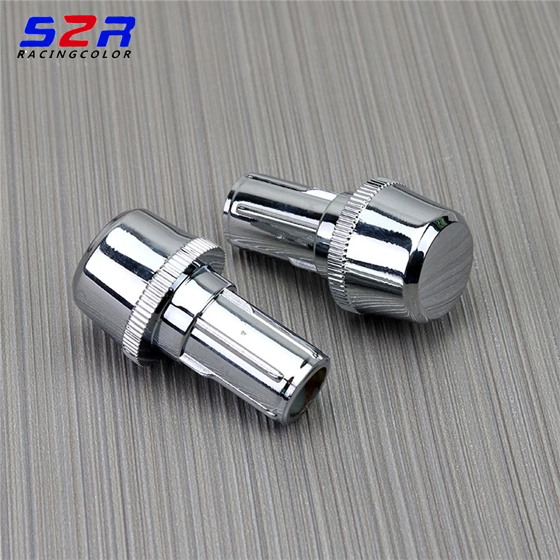 22MM Handlebar Grips Handle Bar Cap End Plugs For YAMAHA Ybr125 Fjr 1300 Xjr1300 XT660 YZ250 WR BWS YZ450F YZF-R1 YZF-R6