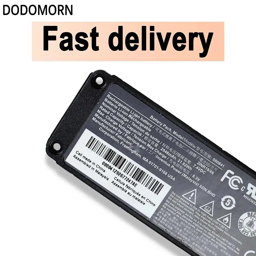 DODOMORN New 2948mAh 080841 Battery For Bose SoundLink Mini II 088796 088772 088789 2ICR19/65 High Quality+Tracking Number