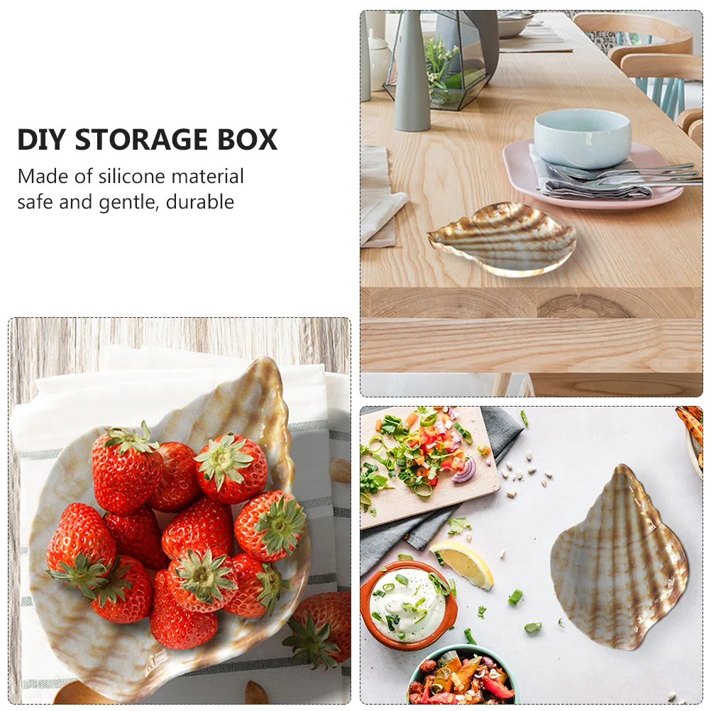 

1pc Shell Storage Box Mold DIY Silicone Tray Small Crystal Epoxy Making Trinkets Easy Demold Non Stick Jewelry Accessories Craft