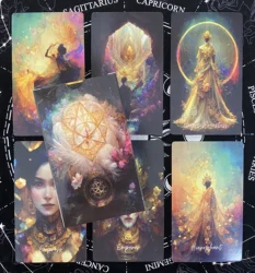 12x7cm Beautiful English Deck Tarot High Quality Runes Divination Cards Prophet with Paper Guide Book Taro