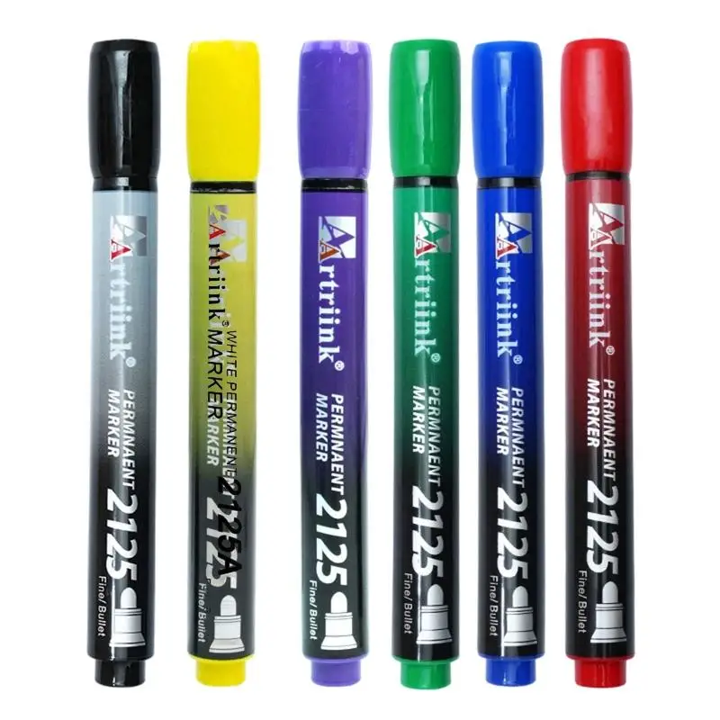 Oil Based Waterproof Permanent Markers Writing Marker For Multipurpose Use On Multiple Surfaces With Fade Resistant Inks D2RC