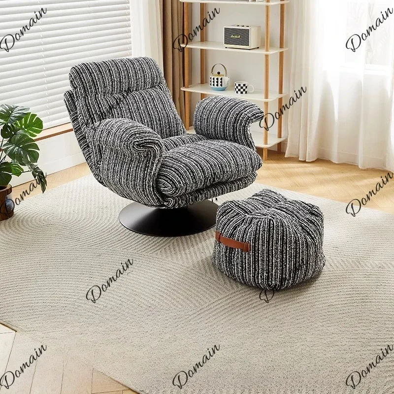 QAZ Art Big Living Room Chairs Recliner Black Modern Luxury Designer Living Room Chairs Swivel Comfy Fauteuil Salon Furniture Ho