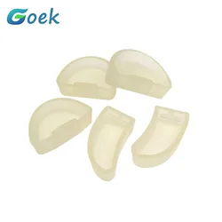 5pcs/set Dental Mold Plaster Bases Denture Tray Silicone Model Rubber Mould Former Transparent Dentistry Material Lab Tool