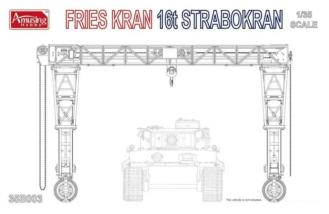 Amusing Hobby 35B003 1/35 Scale Fries Kran 16t Strabokran (1943) Model Kit