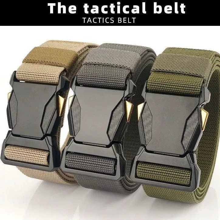 Herren-Gürtel, modischer Business-Taktikgürtel, multifunktionaler elastischer Gürtel für Outdoor-Sportarten, Golf-Dekoration für Herren und Damen – Detail 5