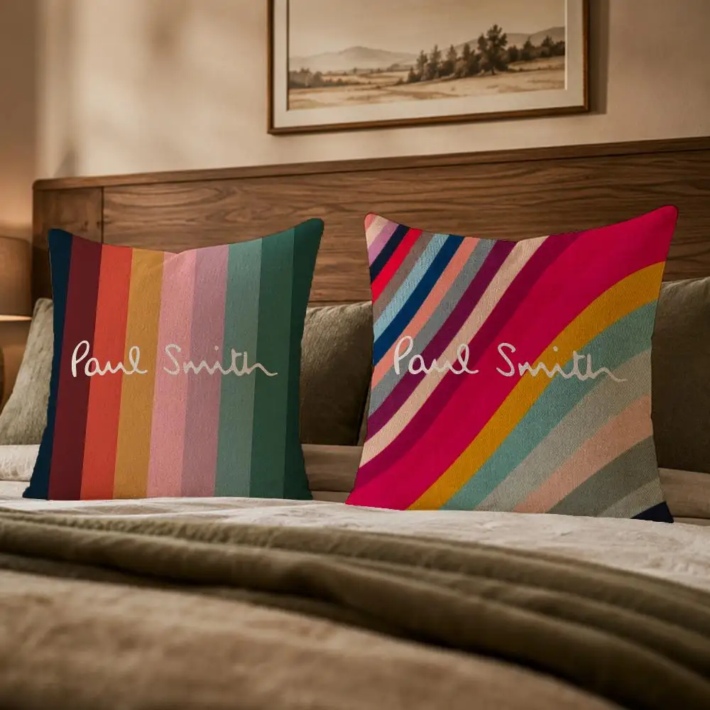 Classic Brand P-Paul SmithS Cushion Cover Ultra Soft Throw Pillow Cover Skin Friendly for Sofa Bed Home Decor Gift