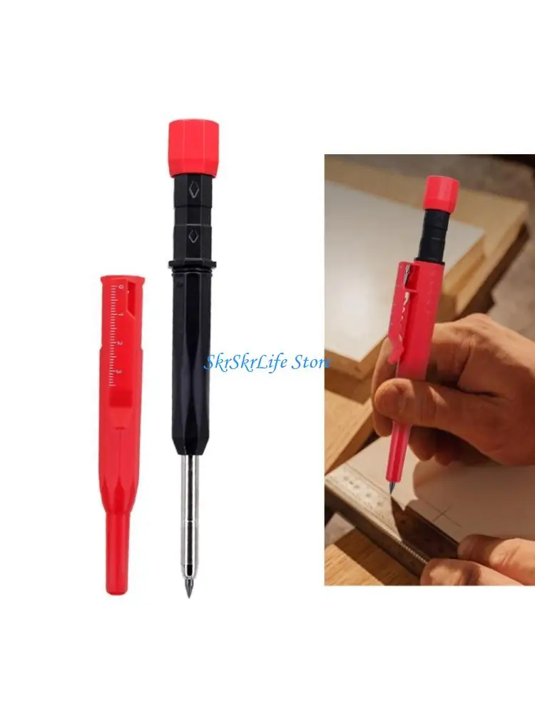 

E65E 1 Set Woodworking Pencil Card Set Marking Pencils With Metal Tip For Crafts