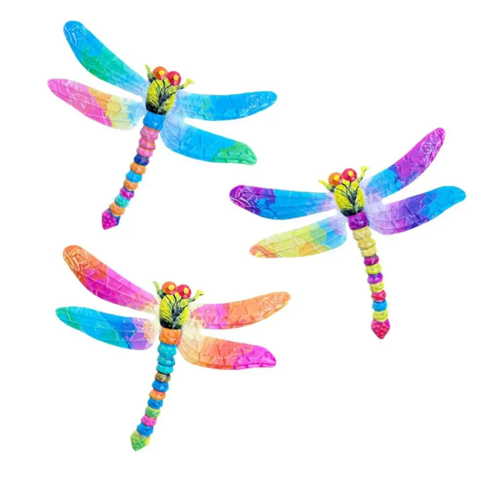 New Metal Dragonfly Decorations Home Courtyard Garden Colorful Dragonfly Wall Hanging Indoor Outdoor Creative Ornaments