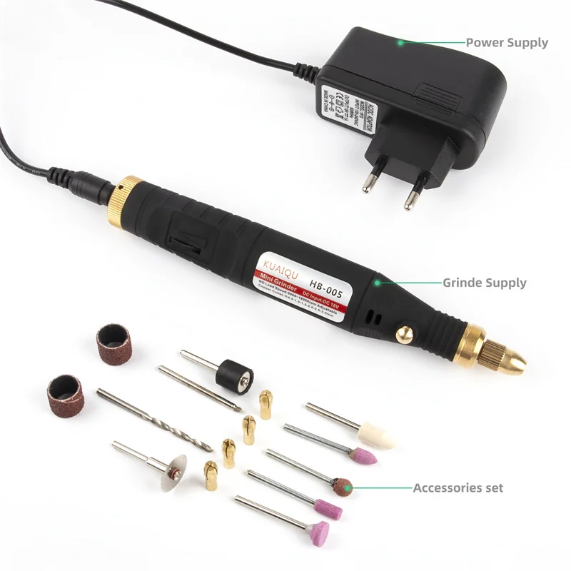 Portable Engraving Pen Professional DIY Wood Polishing Carving Tool Set Mini Grinder Drill Engraver Wired Electric Dremel Kit