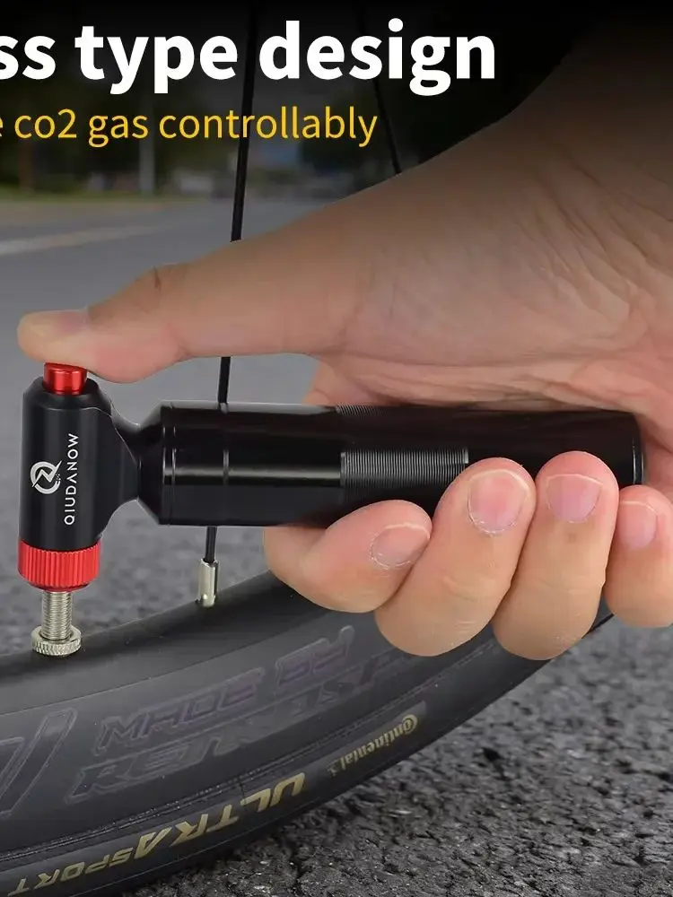 AliExpress MaiSaiOu CO2 Pump Fits Presta & Scrader Valve for Road & MTB Bikes Tire Quick Pumping for 16g Threaded Cartridge with storage canister