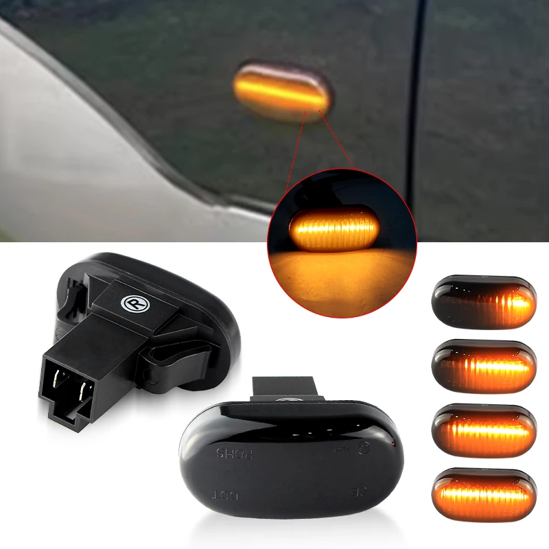 Image of 2 Stück LED-Blinker für Suzuki Jimny ab 1998 und Suzuki Wagon R+ ab 1997, Dynamische Seitenmarkierungsleuchte, OEM # 3641075F00