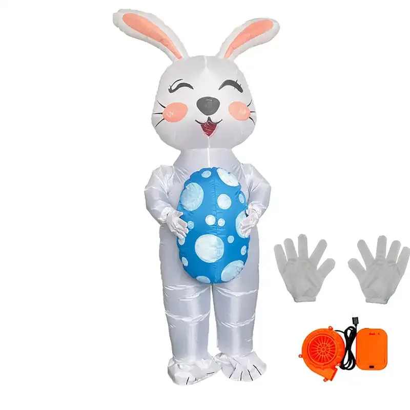 Sky02 Pascua lindo conejito Cosplay disfraz inflable adulto Air Blow-up fiesta disfraces88Li #