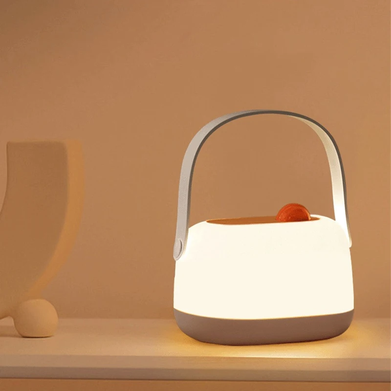 Bedside Lamp Convenient Operation Knob Key Type-c Charging Strong Battery Life Portable Lighting Led Brightness Adjustable