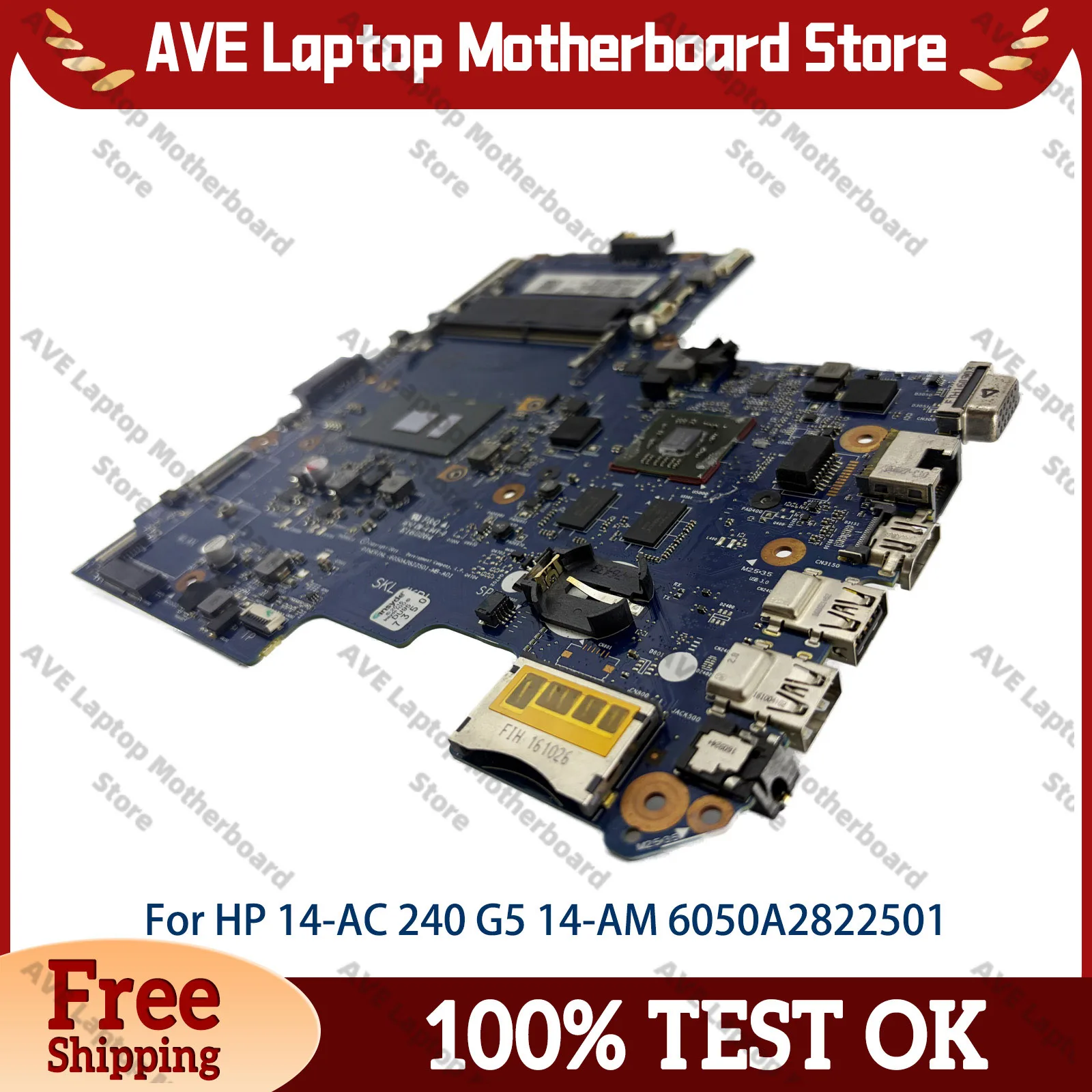 carte-mere-pour-ordinateur-portable-hp-240-g5-14-ac-14-am-858030-001-909173-001-avec-processeur-i3-i5-i7-ddr4-100-entierement-teste-6050a2822501