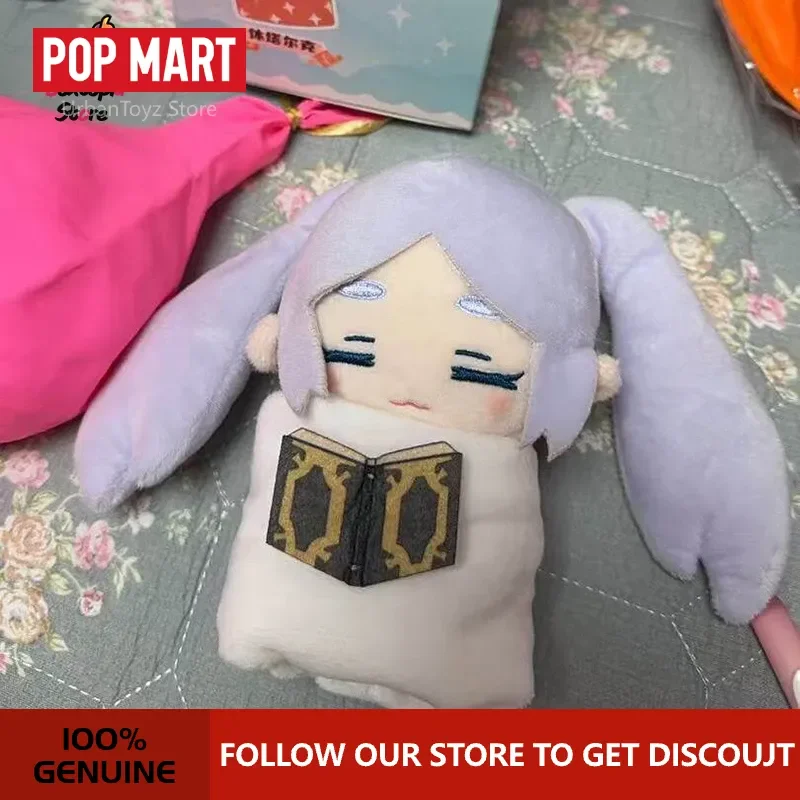 

Genuine Pop Mart × GONG Frieren Beyond Journey's End Sleepy Plush Blind Box Bag Charm Anime Collectible Decor Gift For Fans