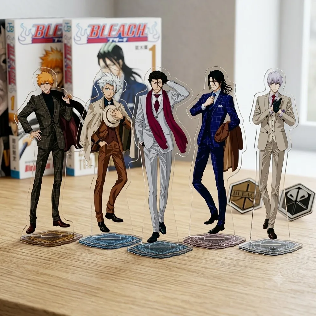 15cm Anime Bleach Acrylic Stand Figure Desktop Decoration Collectible Ornament Cartoon Character Model Gift for Fans Keychain