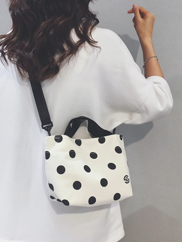 

Korean Style Fashionable Canvas Bag for Women 2025 New Commuting Hand-held Bucket Casual Crossbody Bags