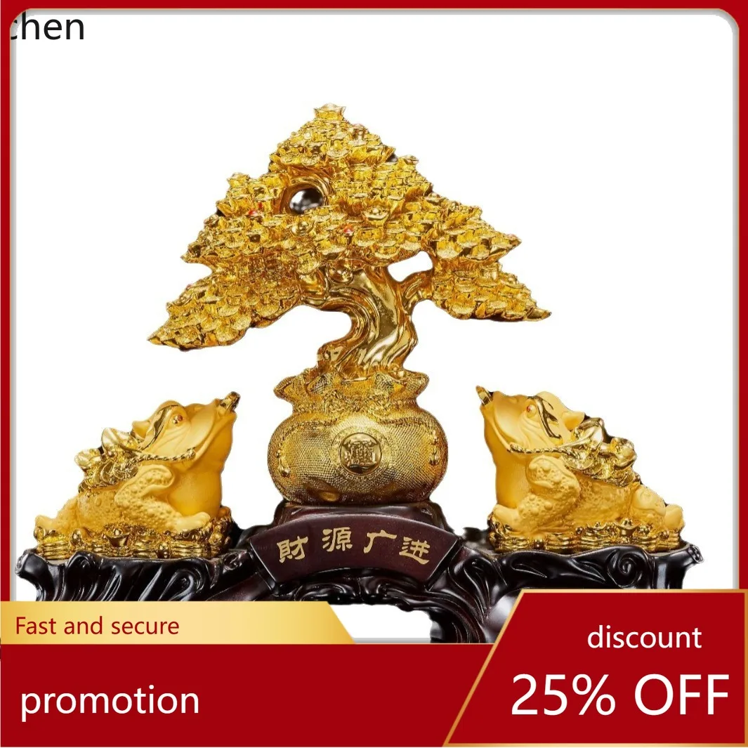 

LXC Wealth and Prosperity Golden Toad Wine Cabinet Ornament High-End Opening Housewarming Gift Decoration Ornament