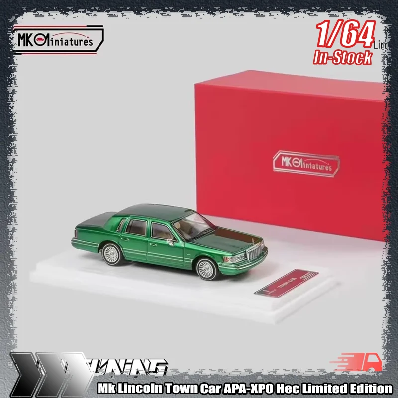 

New Mk 1:64 Lincoln Town Car APA-XPO Hec Limited Edition Simulation Alloy Small-Scale Diecast Model Custom Toys Decorative Gifts