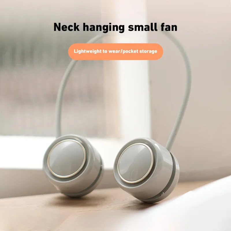 

Hanging Neck Fan Power ventilador Bladeless Neckband Fan Portable Mini Air Cooler USB Rechargeable Electric Fans