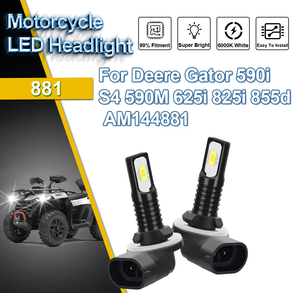 

Для Deere Gator 590i S4 590M 625i 825i 855d AM144881 мотоциклетная светодиодная дополнительная лампа для фар, вспомогательная лампа, супер яркая