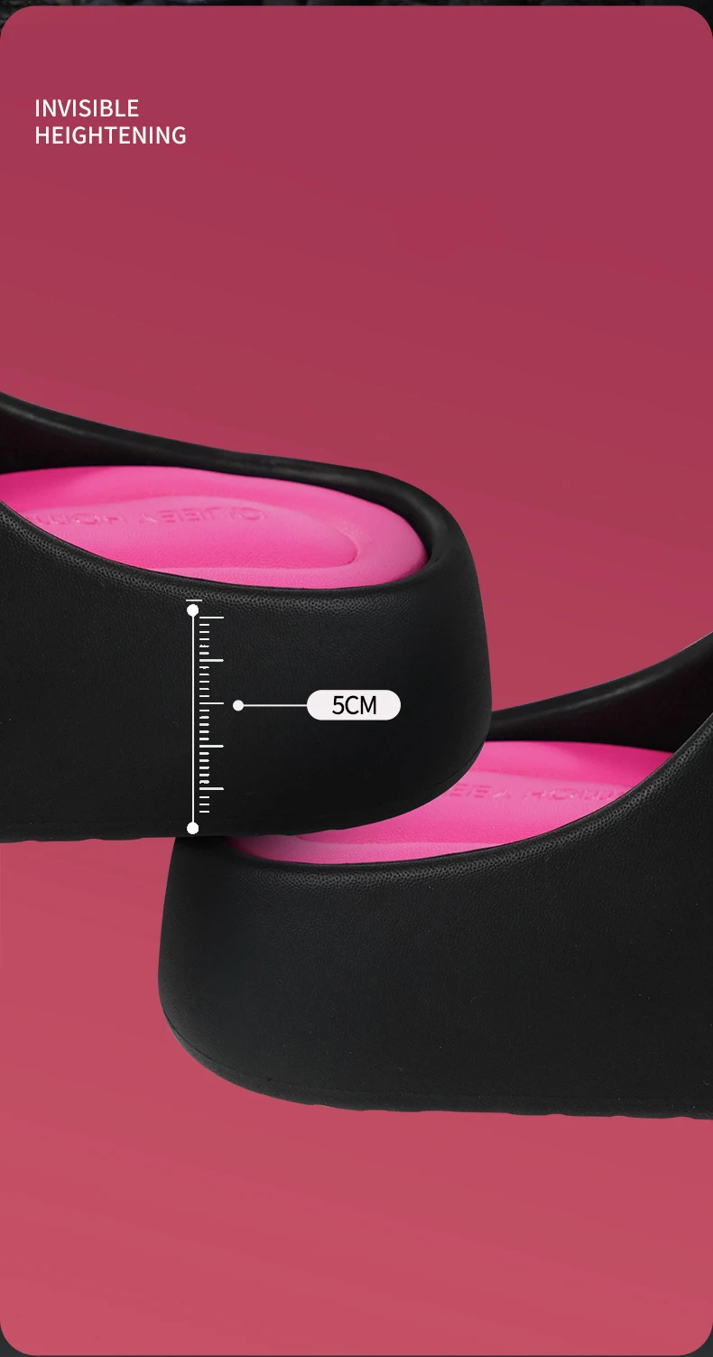 Damen-Sommerhausschuhe mit Wolkenkissen – ultraweiche EVA-Slipper mit dicker Sohle, rutschfeste Bade-/Heimsandalen für drinnen und draußen – Detail 7