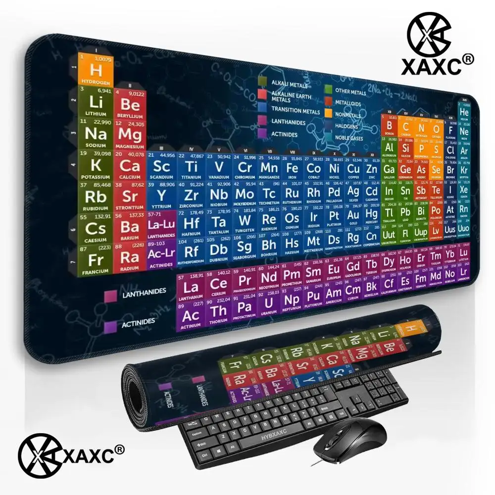 Chemical periodic table Mouse Pad Mouse Pad Desk Mouse Pad Cute HD Desk Pad Extended Gaming Keyboard Mats Large Gamer Mousepad