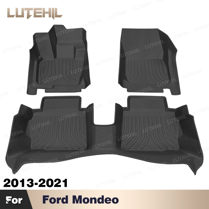 

Всепогодный напольный коврик из ТПЭ на заказ для Ford Mondeo 2013-2021 2020 2019 2018, ковровый чехол, аксессуары для защиты салона автомобиля
