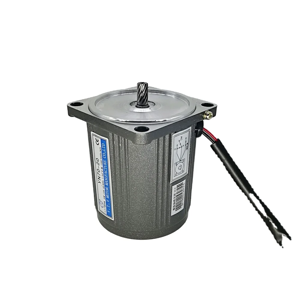 

220V 3 Wires YN70 20w Single Phase Fixed Speed Motor Without Gearbox