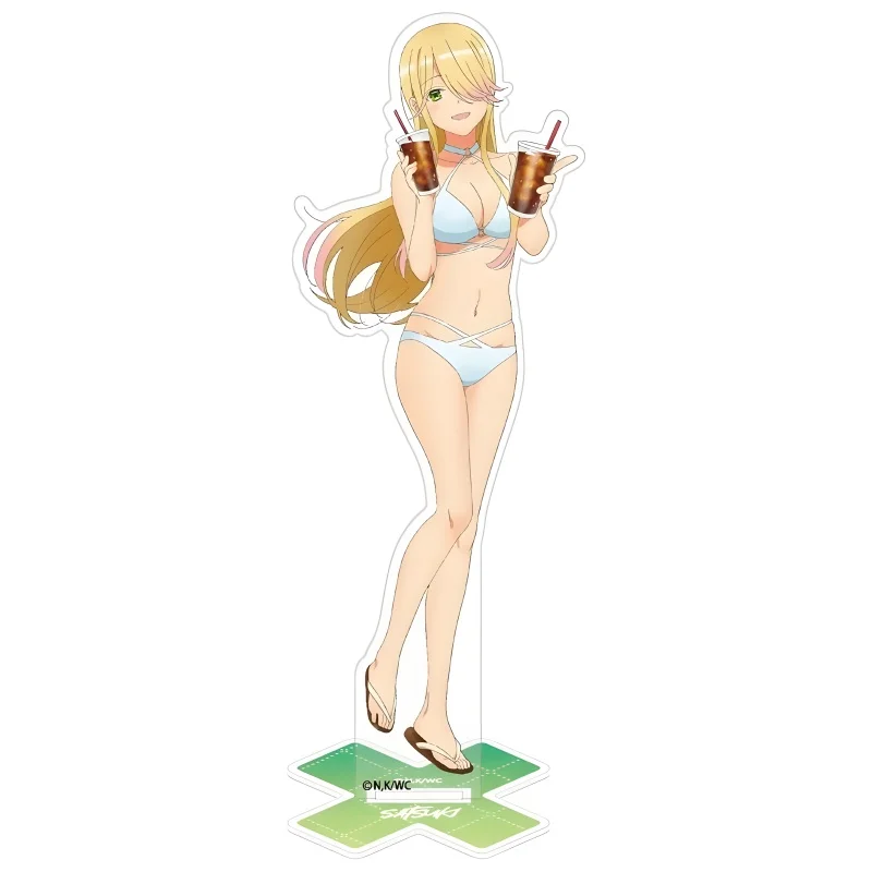 15CM Anime Watari-kun's xx Is About to Collapse Cosplay Acrylic Stand Ornaments Figure Model Gifts Keychains cartoon character
