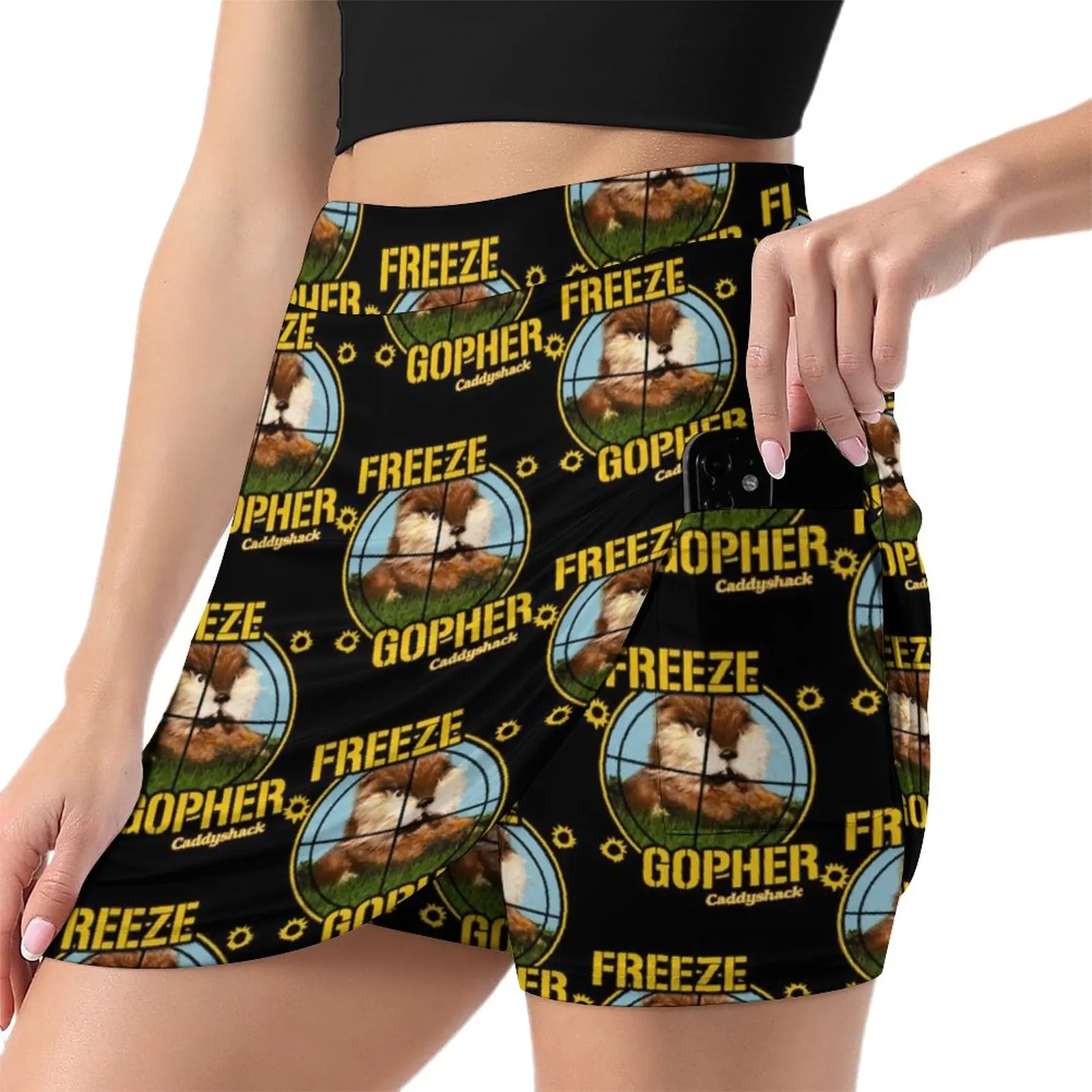 Caddyshack Film Freeze Gopher Tri-blend Light proof trouser skirt novelty in clothes elegant dresses for women