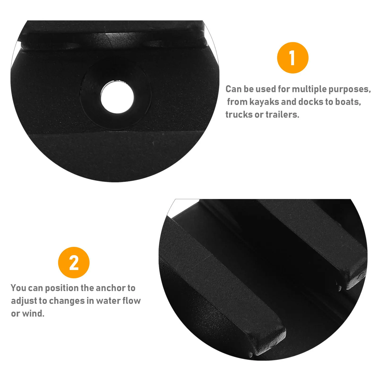 

1Set Boat Rope Holder Nylon Boat Cleat Easy Install Secure Hold for Anchor Rope Fixing Marine Kayak Accessories