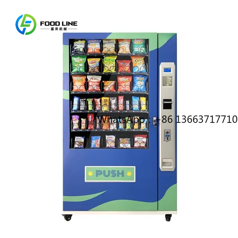 Combo Snack Vending Machine Customized Smart Water Bottle Drinks Dispenser For Foods And Drinks Large Storage Commercial Use