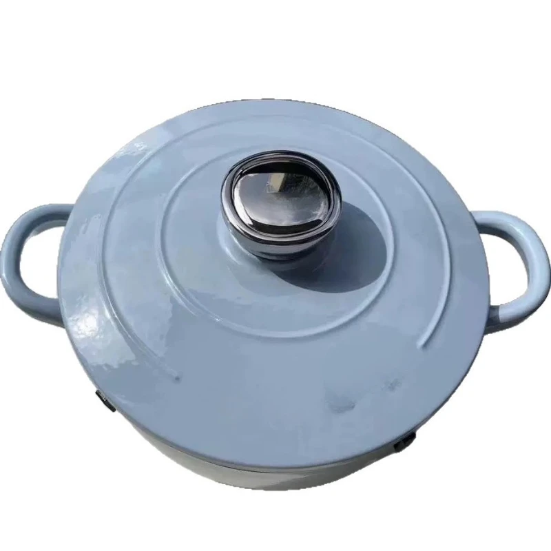 

4.2L enamel pot 24cm cast iron pot retro with lid enamel gas stove universal induction cooker