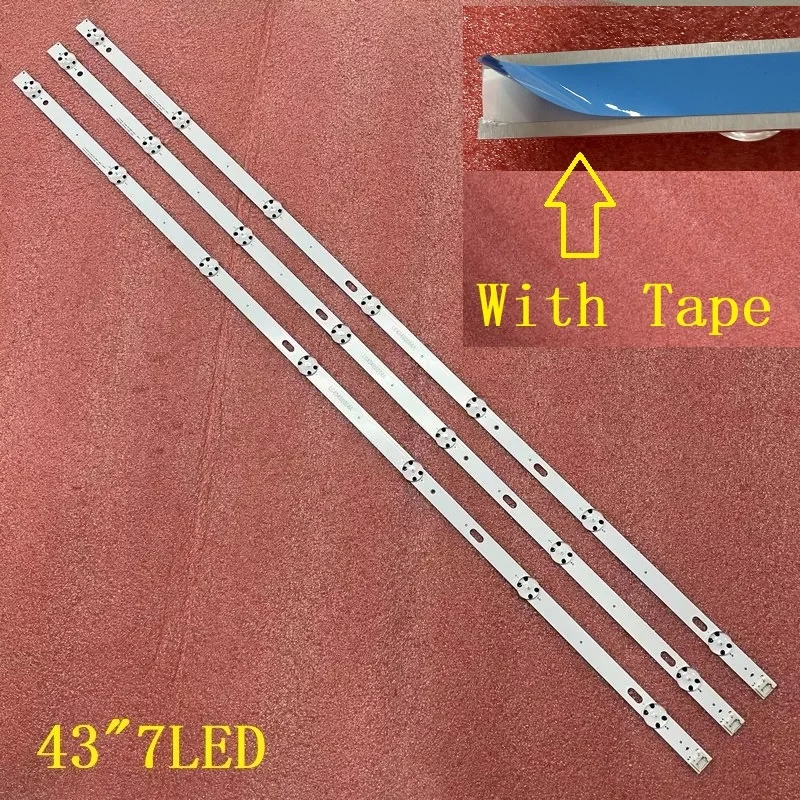 Image of 7LED LED-Hintergrundbeleuchtungsstreifen für 43UK6300PUE 43UK6200PUA 43UK6400PLF 43UM7100PLB 43UM7000 43UM7100 43UK6200 43UJ630V