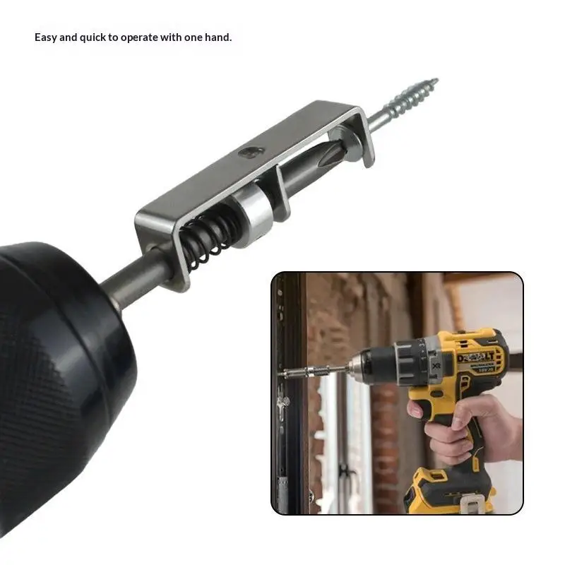 1Pc Electric Drills DIY Repair Tool 90mm Screw Holder Drill Bit Cross Anti-drop Screwdriver Bit Fixing Clamp.