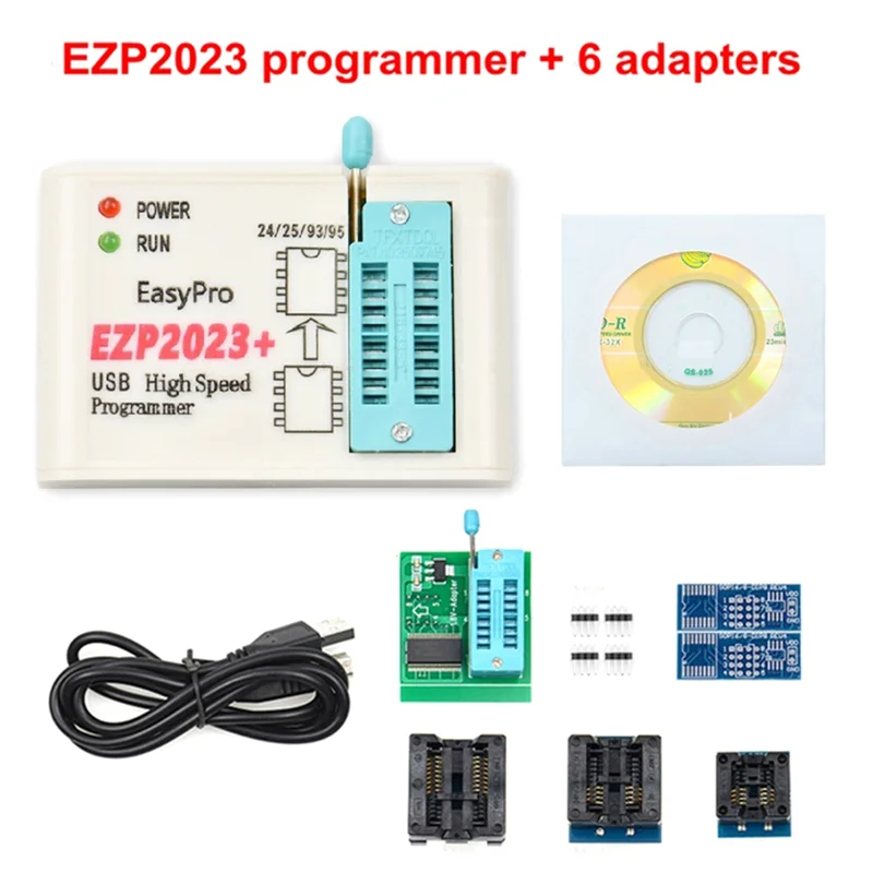 ABGI-EZP2023 พลาสติกโปรแกรมเมอร์ EZP2023 Compiler สนับสนุน 24/25/93/95 EEPROM 25 แฟลช Bios ชิป