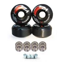 4Pcs Skateboard Wheels With bearing complete PU Skateboard Parts 52mm*30mm Wheels 95A skateboard for riding 5