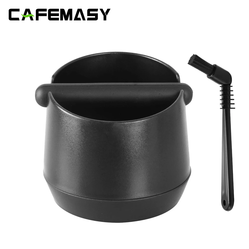 CAFEMASY Espresso Knock Box 1.5L Barista Coffee Knock Box Detachable Knock Bar for Grind Waste Bin Coffee Powder Box Household