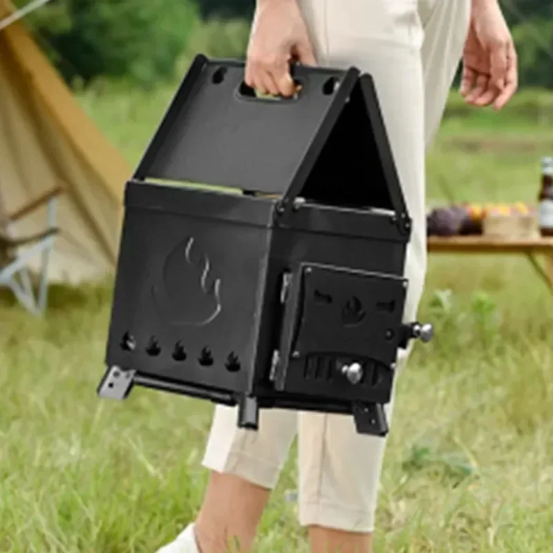 

Desktop Electric Outdoor Roasting Stove Winter Heating Wood Stove Field Camping New Heating Stove Wood Coal Dual Purpose Tent Sm