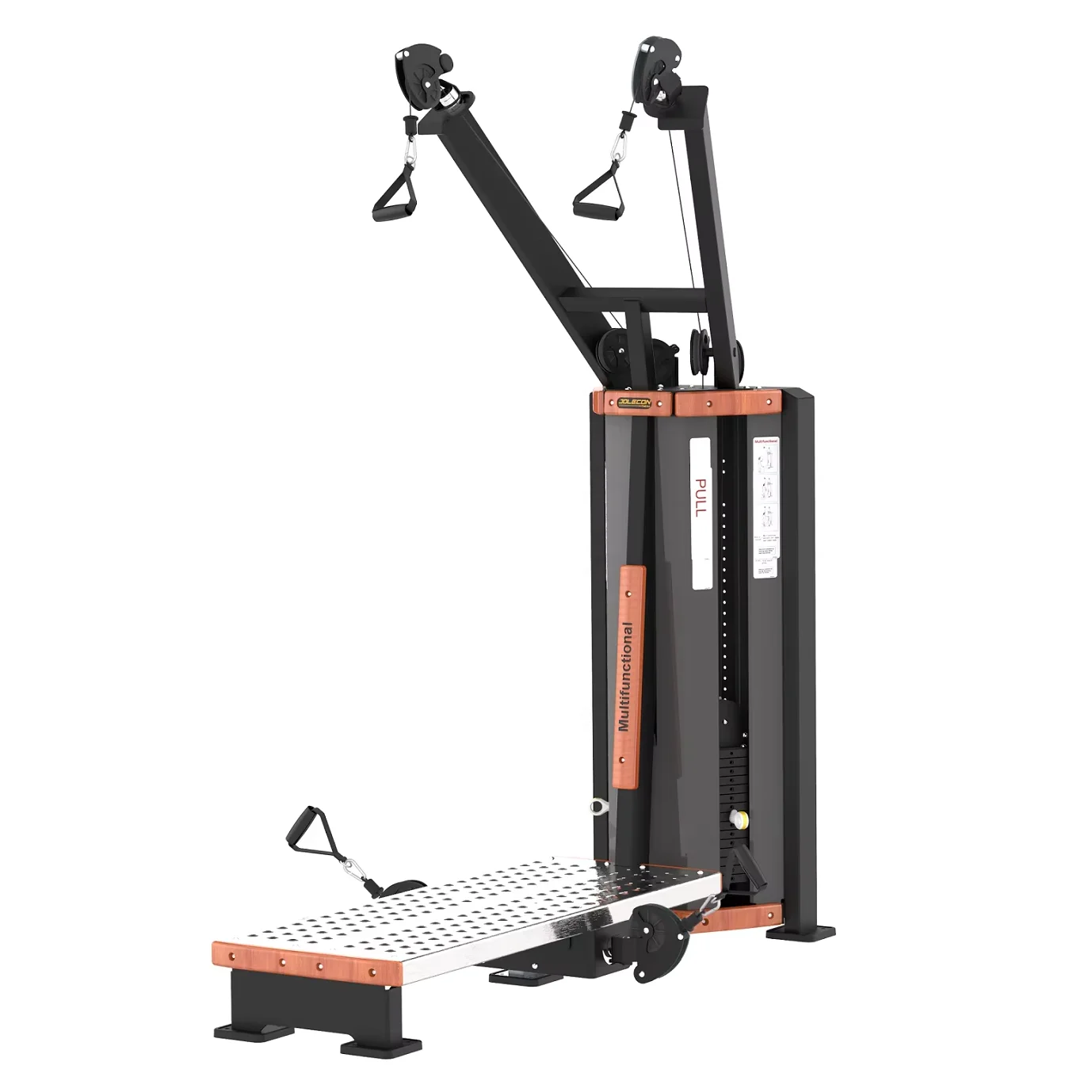 Jolecon Wholesales Guangdong Factory Fitness Machine Gym Strength Standing Pull Down Pin Load Selection Power Lift