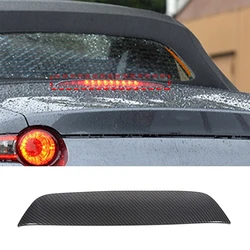 ABS Carbon Fiber For Mazda MX-5 ND 2016-2023 Car High Brake Lamp Decorative Frame Cover Sticker Car Accessories(softtop Version)