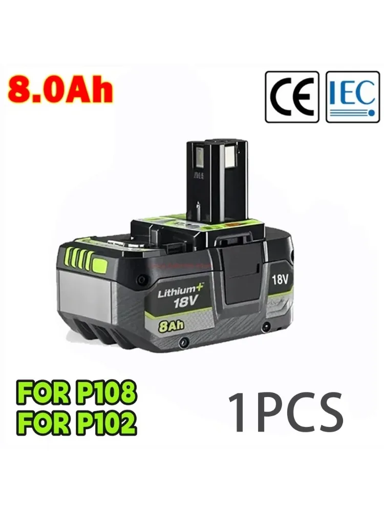 Voor RYOBI 18V ONE+hoogwaardige lithiumbatterij met lage zelfontlading, geschikt voor alle gereedschappen P104 P107 P108 RB18L50 RB18L20 - afbeelding 2