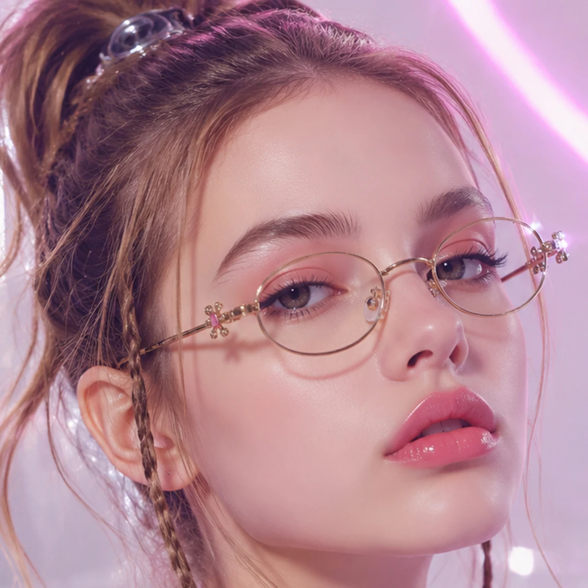 Women'S Fashion Glasses Non Prescription - زوج واحد من نظارات النسائية ذات