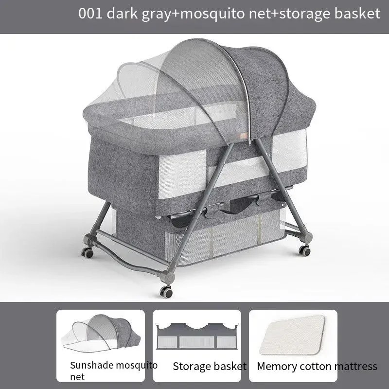 Opvouwbare Baby Bed Draagbare Mobiele Pasgeboren Baby Wieg In Hoogte Verstelbare Baby Slaapmand Slaapmand Vogel Nest Baby Wieg