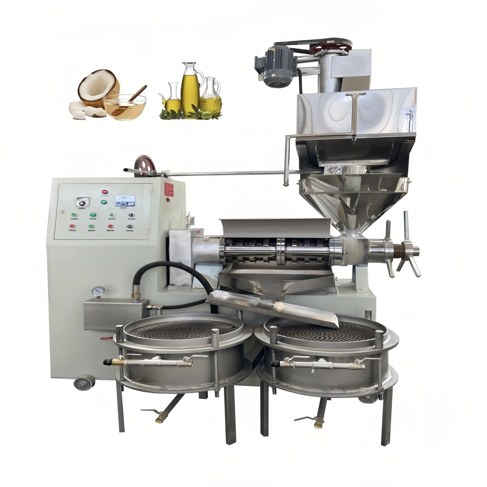 Hot SellingHigh Quality 100-150KG/H Coconut Oil Making Machine Coconut Oil Press Machine Copra Oil Pressing Machinery
