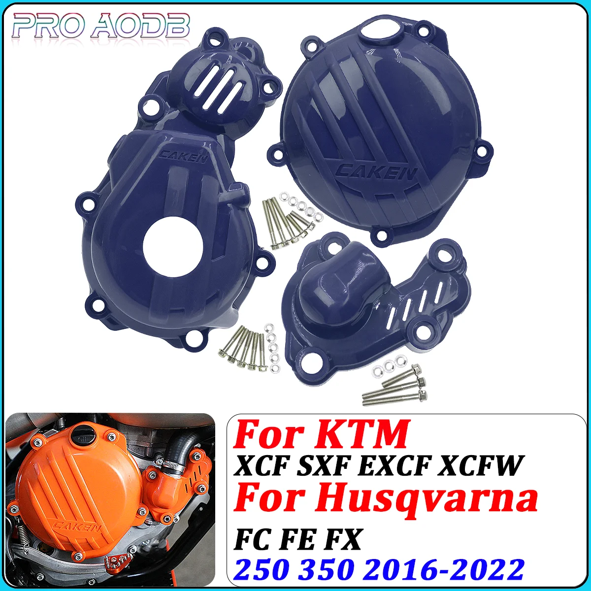 

Clutch Cover Magneto Engine Water Pump Guard Set For KTM EXCF SXF XCF EXC-F SX-F XC-F 250 350 For Husqvarna FC FE FX 2016-2022