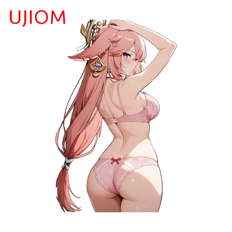 UJIOM Genshin Impact Bikini Yae Miko Wall Sticker Enchanting Unique Air Conditioner Decal Fashion Room Decoration Accessories