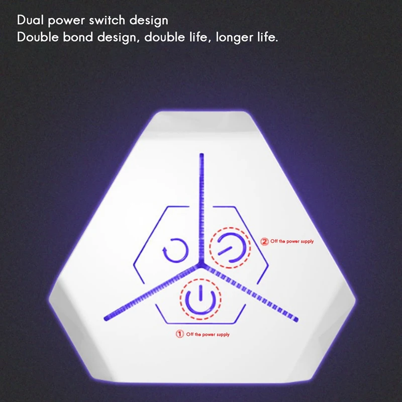 Computer Power Supply Dual USB Ports Button ON/OFF Switch PC Case Power Supply Waterproof Connection Switch